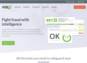 How ns8.com looks like on a tablet such as an iPad.