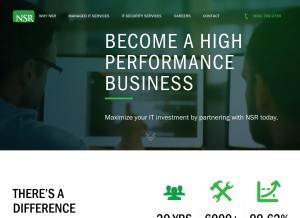 How nsrit.com looks like on a tablet such as an iPad.