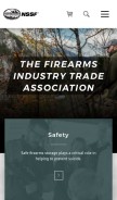 How nssf.org looks like on a mobile device such as an iPhone.