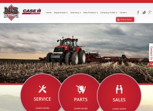 How nstractor.com looks like on a tablet such as an iPad.