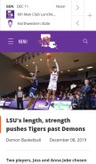 How nsudemons.com looks like on a mobile device such as an iPhone.
