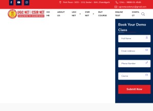 How ntaugcnetacademy.com looks like on a tablet such as an iPad.