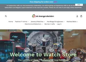 How ntc-luxuryproductstore.com looks like on a tablet such as an iPad.