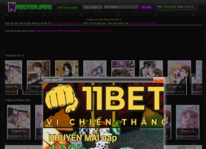 How ntruyen.info looks like on a tablet such as an iPad.