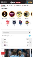 How ntvspor.net looks like on a mobile device such as an iPhone.