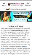 How nubianprincesshairshop.com looks like on a mobile device such as an iPhone.