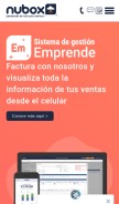 How nubox.com looks like on a mobile device such as an iPhone.