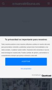 How nuevatribuna.es looks like on a mobile device such as an iPhone.