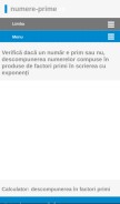 How numere-prime.ro looks like on a mobile device such as an iPhone.