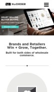 How nuorder.com looks like on a mobile device such as an iPhone.