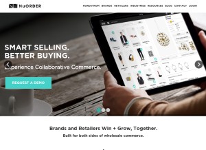 How nuorder.com looks like on a tablet such as an iPad.