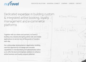 How nutravel.com looks like on a tablet such as an iPad.
