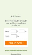 How nutrisystem.com looks like on a mobile device such as an iPhone.