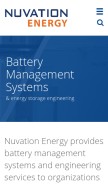 How nuvationenergy.com looks like on a mobile device such as an iPhone.