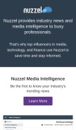 How nuzzel.com looks like on a mobile device such as an iPhone.