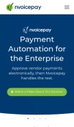 How nvoicepay.com looks like on a mobile device such as an iPhone.
