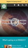 How nwacc.edu looks like on a mobile device such as an iPhone.