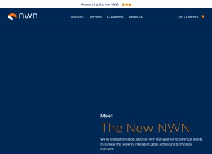 How nwnit.com looks like on a tablet such as an iPad.