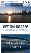 How nywaterway.com looks like on a mobile device such as an iPhone.