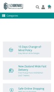 How nzhomeware.co.nz looks like on a mobile device such as an iPhone.