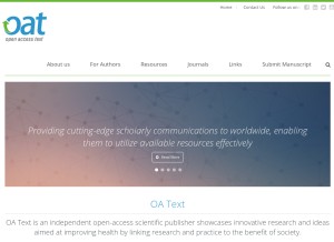 How oatext.com looks like on a tablet such as an iPad.