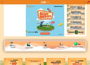 How ob-fit.com looks like on a tablet such as an iPad.