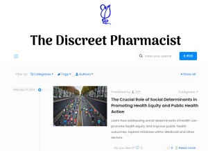 How obaid.info looks like on a tablet such as an iPad.