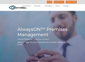 How observables.com looks like on a tablet such as an iPad.
