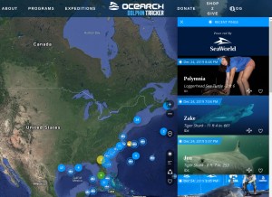 How ocearch.org looks like on a tablet such as an iPad.