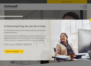 How ochresoft.com looks like on a tablet such as an iPad.