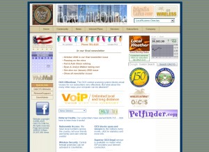 How ocsnet.net looks like on a tablet such as an iPad.