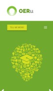 How oeru.org looks like on a mobile device such as an iPhone.