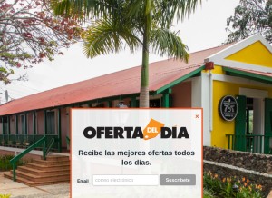 How ofertadeldia.com looks like on a tablet such as an iPad.