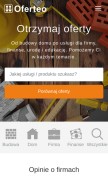 How oferteo.pl looks like on a mobile device such as an iPhone.
