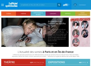 How offi.fr looks like on a tablet such as an iPad.