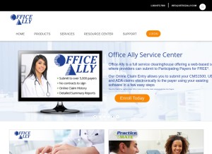 How officeally.com looks like on a tablet such as an iPad.
