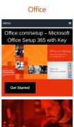 How officecommsoffice.com looks like on a mobile device such as an iPhone.