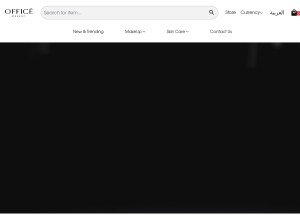 How officemakeups.com looks like on a tablet such as an iPad.
