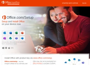 How officemyoffice.com looks like on a tablet such as an iPad.