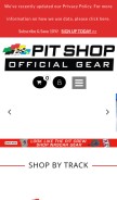 How officialracegear.com looks like on a mobile device such as an iPhone.