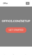 How offiice-settup.com looks like on a mobile device such as an iPhone.