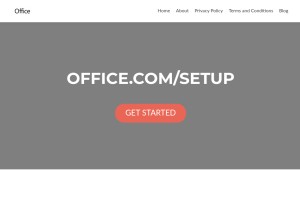 How offiice-settup.com looks like on a tablet such as an iPad.