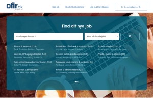 How ofir.dk looks like on a tablet such as an iPad.