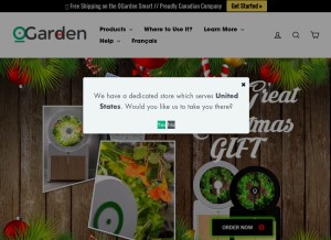 How ogarden.org looks like on a tablet such as an iPad.