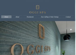 How oggispaniagara.com looks like on a tablet such as an iPad.