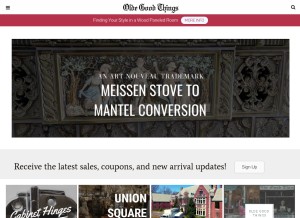 How ogtstore.com looks like on a tablet such as an iPad.