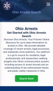 How ohioarrests.com looks like on a mobile device such as an iPhone.