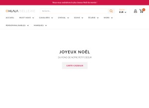 How ohlala-sellerie.com looks like on a tablet such as an iPad.