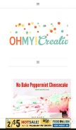 How ohmy-creative.com looks like on a mobile device such as an iPhone.