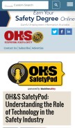How ohsonline.com looks like on a mobile device such as an iPhone.
